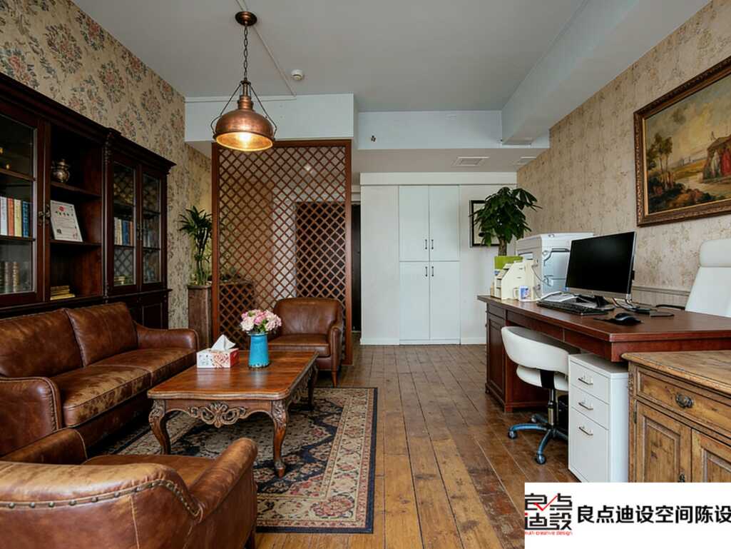 美式复古风办公室装修软装设计大公开!老房改造也能高级感爆棚✨